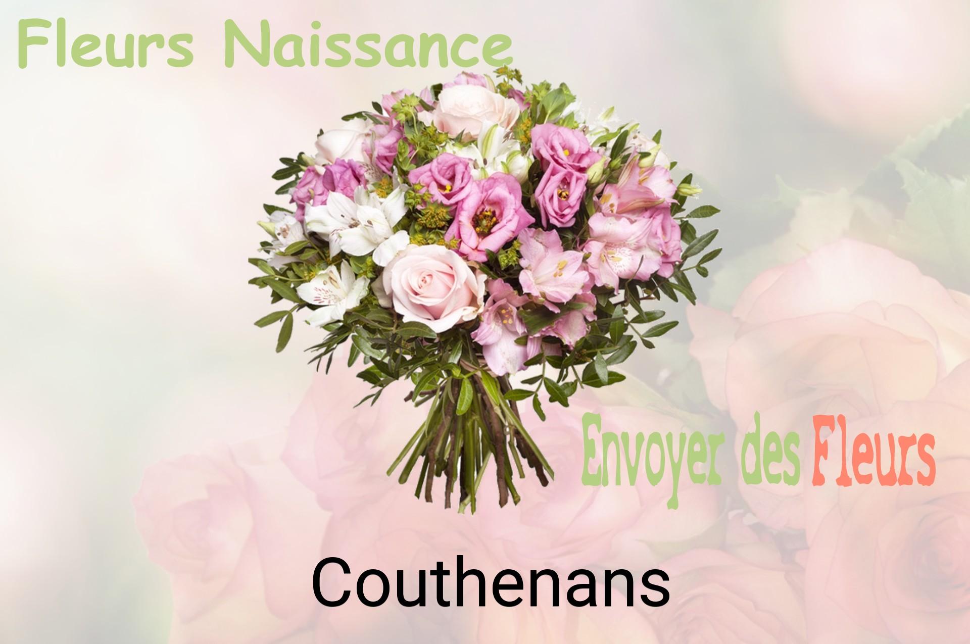 Bouquet de fleurs de naissance livré à Couthenans